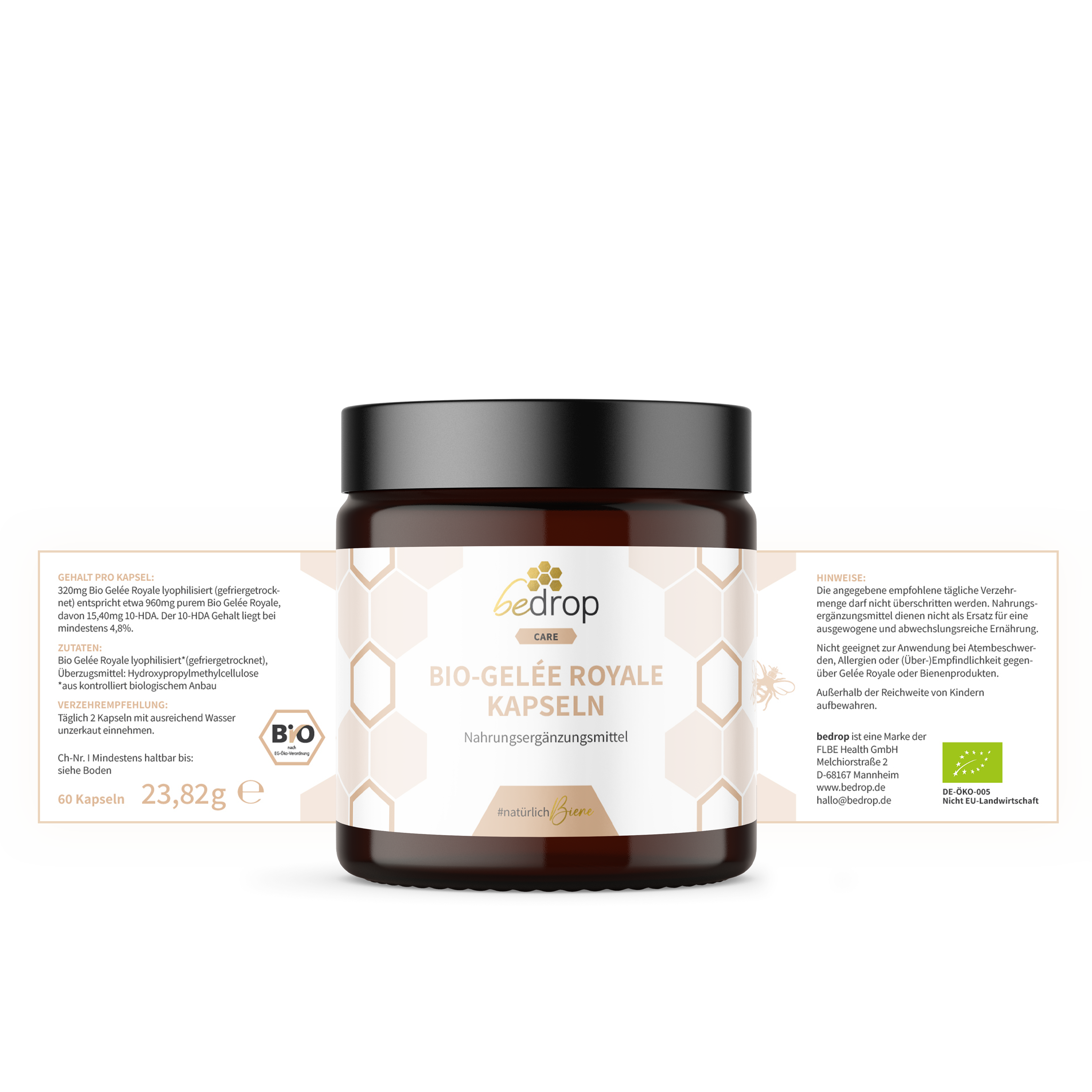 Bio Gelée Royale Kapseln (Bio-Zertifiziert) - 60 Kapseln