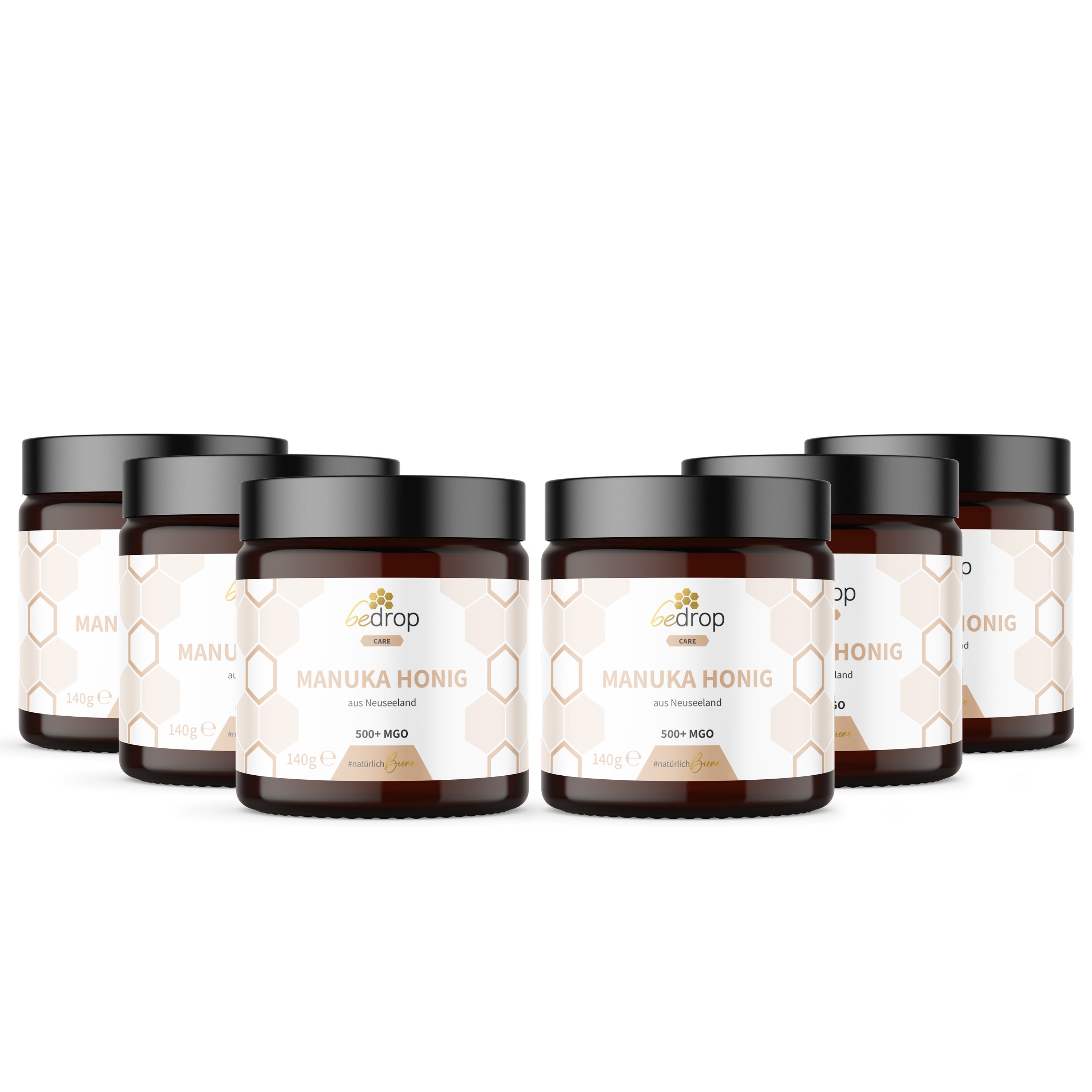 Vorteilsset: 6x Manuka Honig MGO 500+ - 140g im 6er Set