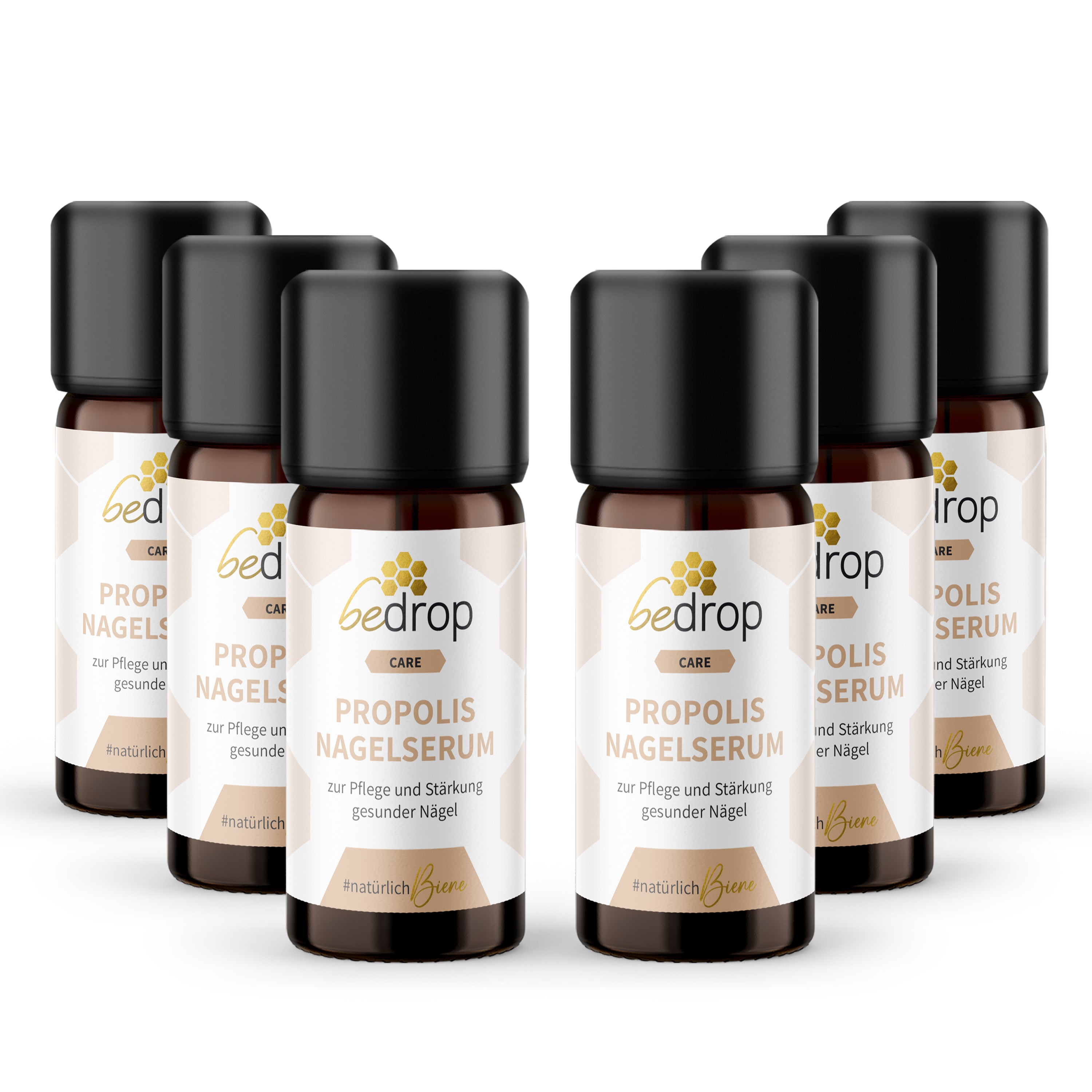 Vorteilsset: 6x Propolis Nagelserum - Nagelpflege mit hochdosiertem Propolis & 4 ätherischen Ölen - 10ml