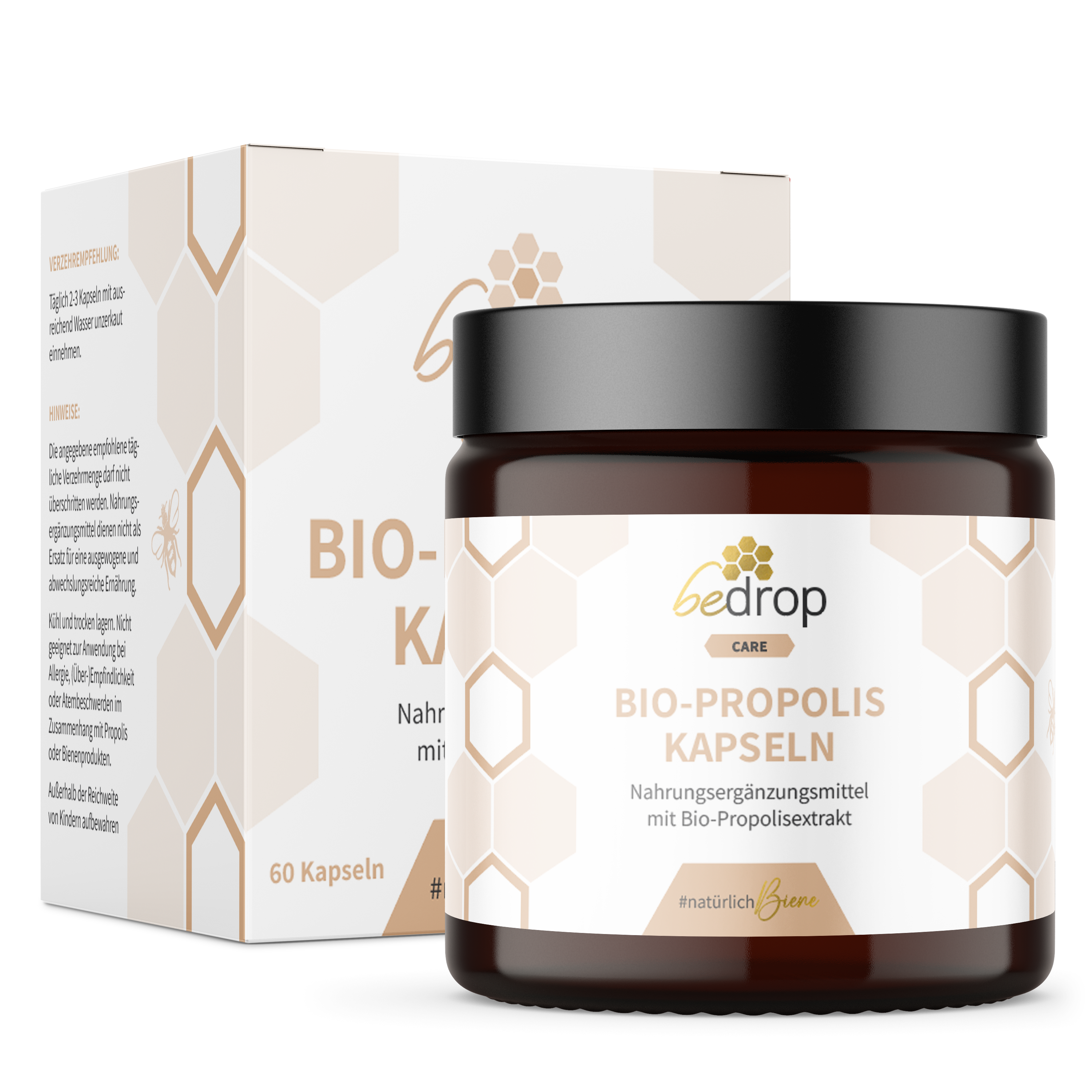 Bio Propolis Kapseln (100% reine Imker Qualität) - 60 Kapseln