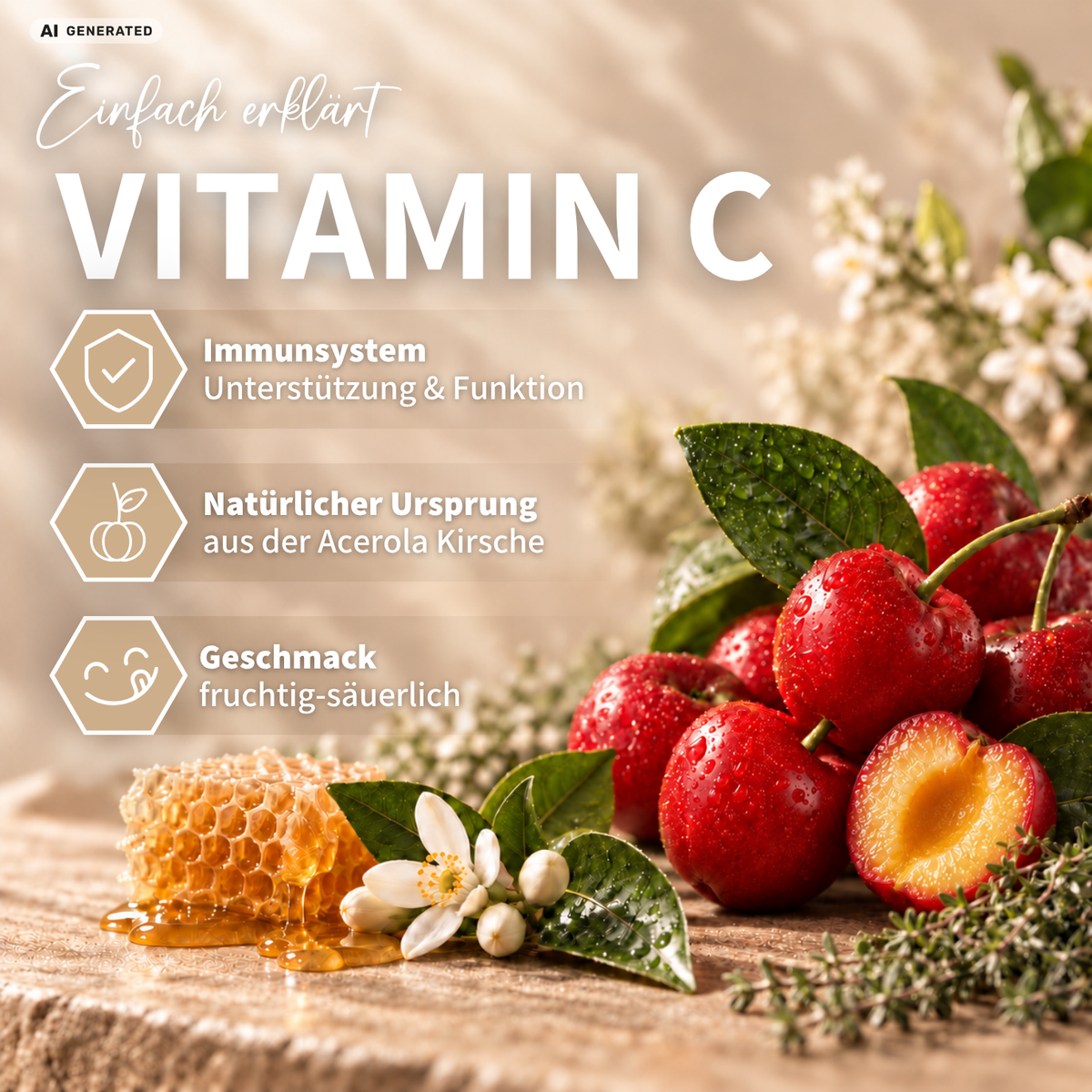Vorteilsset: 3x IMMUN*-BIENCHEN - Fruchtig-kräutriger Saft mit Manuka Honig und Vitamin C aus Acerola / 200ml