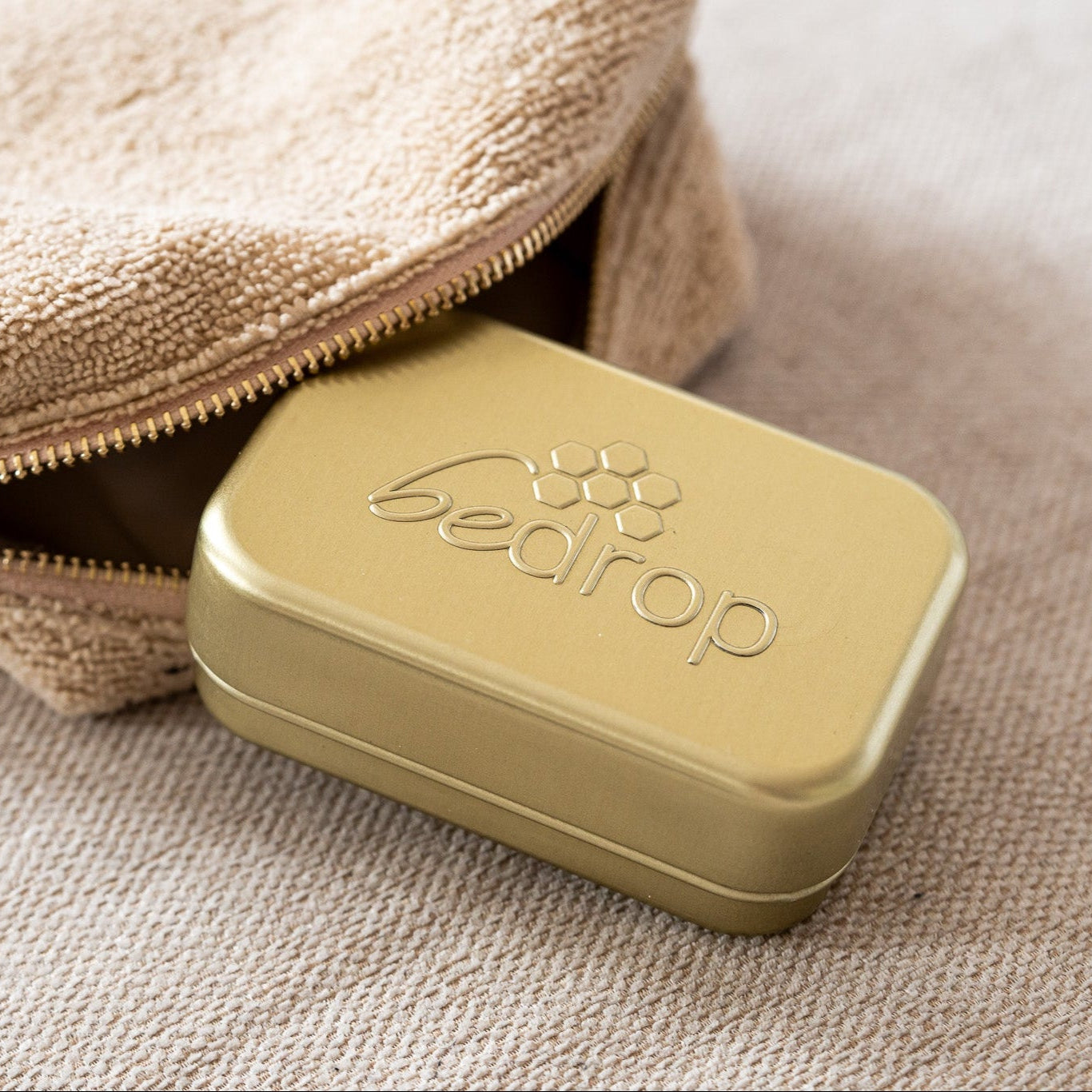 Seifendose aus Aluminium mit Abtropfgitter für Seife & Shampoo