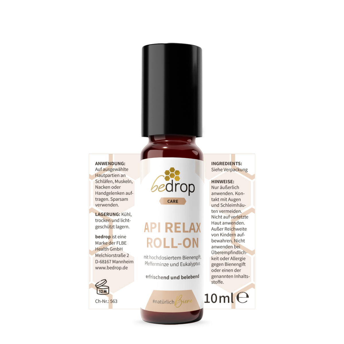 Vorteilsset: 3x Api Relax Roll-On mit hochdosiertem Bienengift, Pfefferminze und Eukalyptus - 10ml