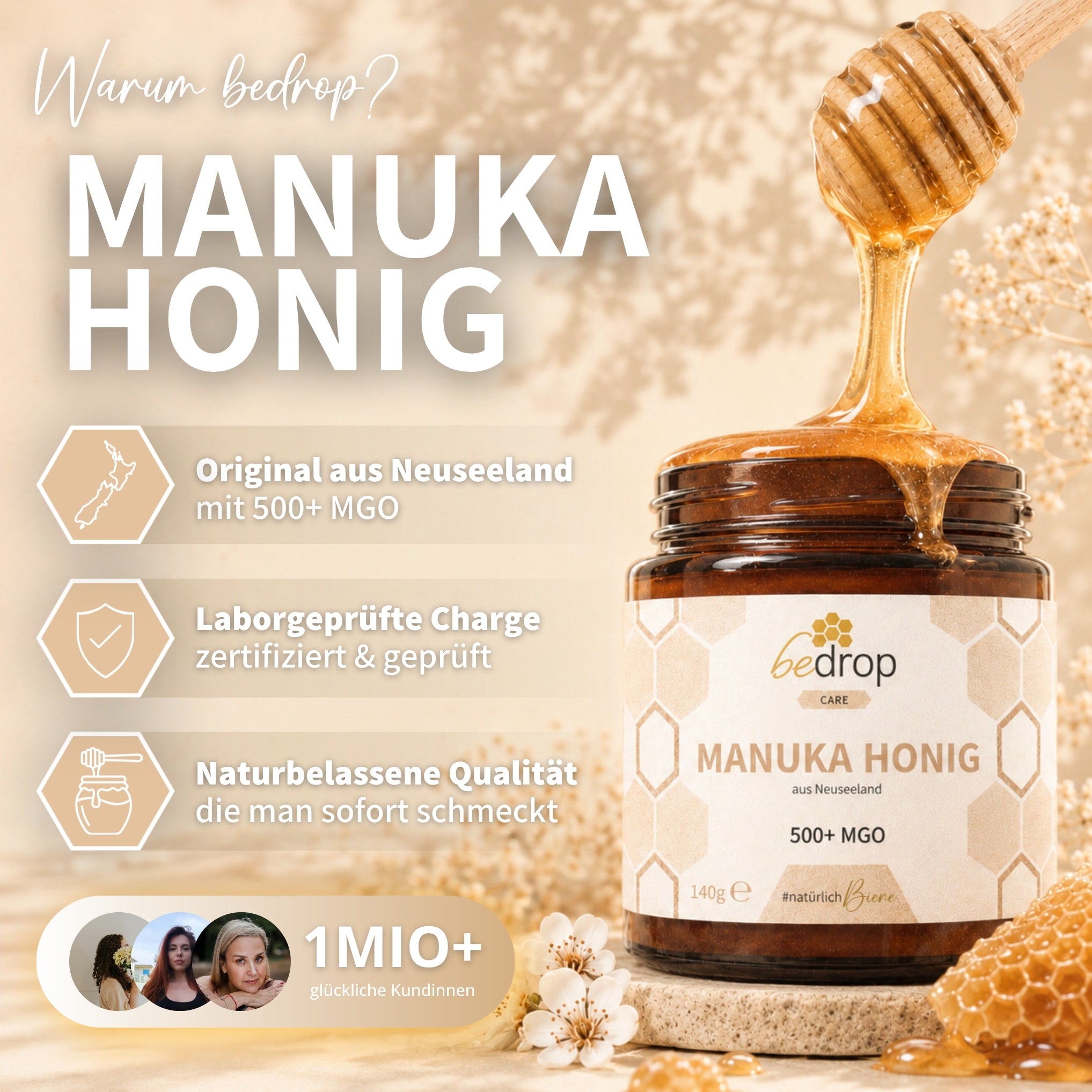 Manuka Honig 140g mit MGO 500+