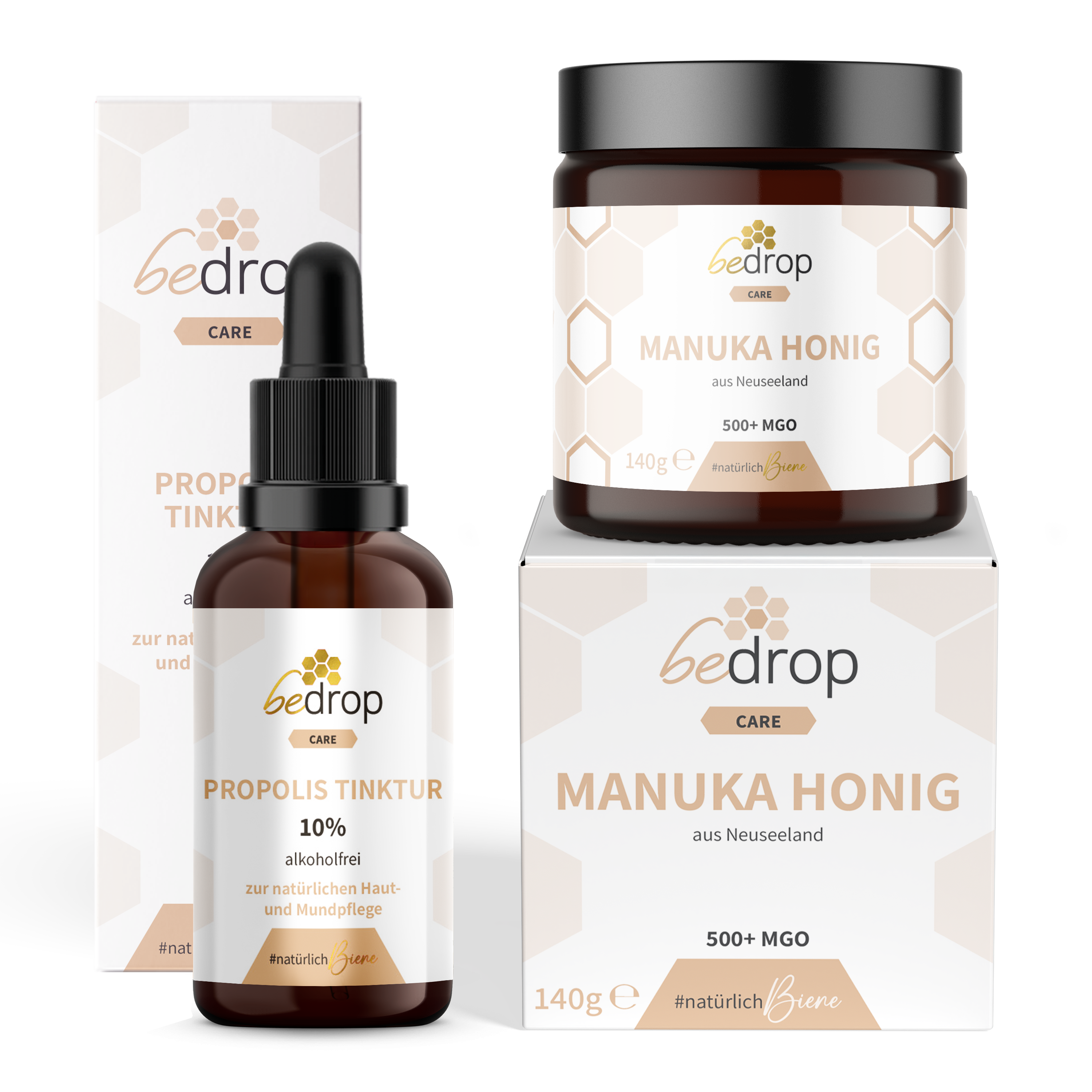 Das Kinder Set | Manuka Honig MGO 500 + Propolis Tinktur (alkoholfrei)