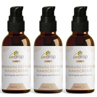 Vorteilsset: 3x Manuka Repair Handcream / Handcreme mit Manuka Honig, Propolis und Vitamin A  im 3er Set