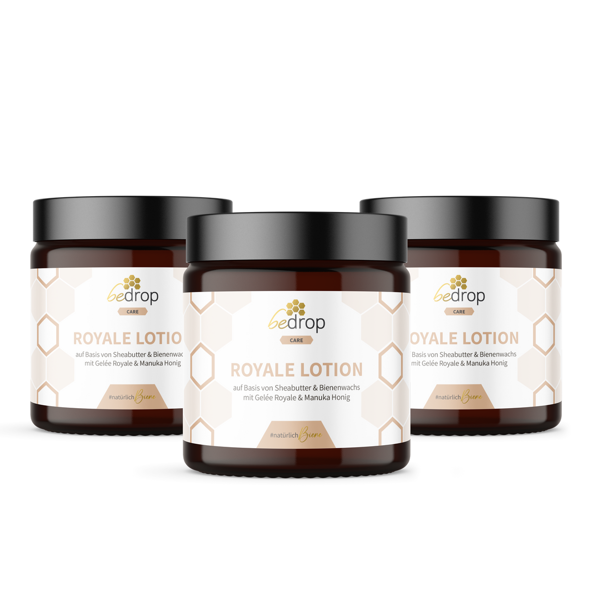 Vorteilsset: 3x Royale Lotion Bodylotion mit Gelée Royale, Sheabutter und Manuka Honig im 3er Set