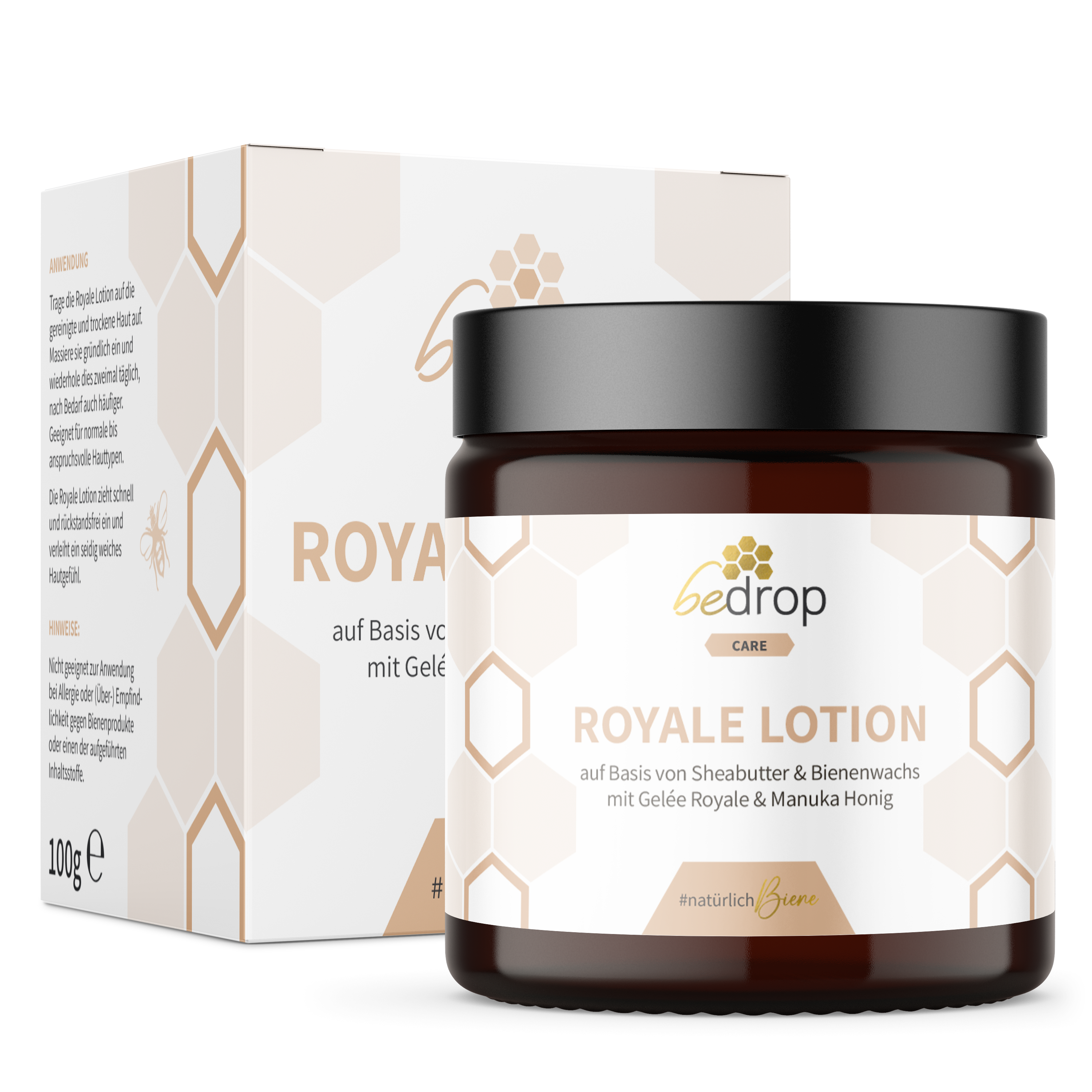 Royale Lotion Bodylotion mit Gelée Royale, Sheabutter und Manuka Honig - 100g
