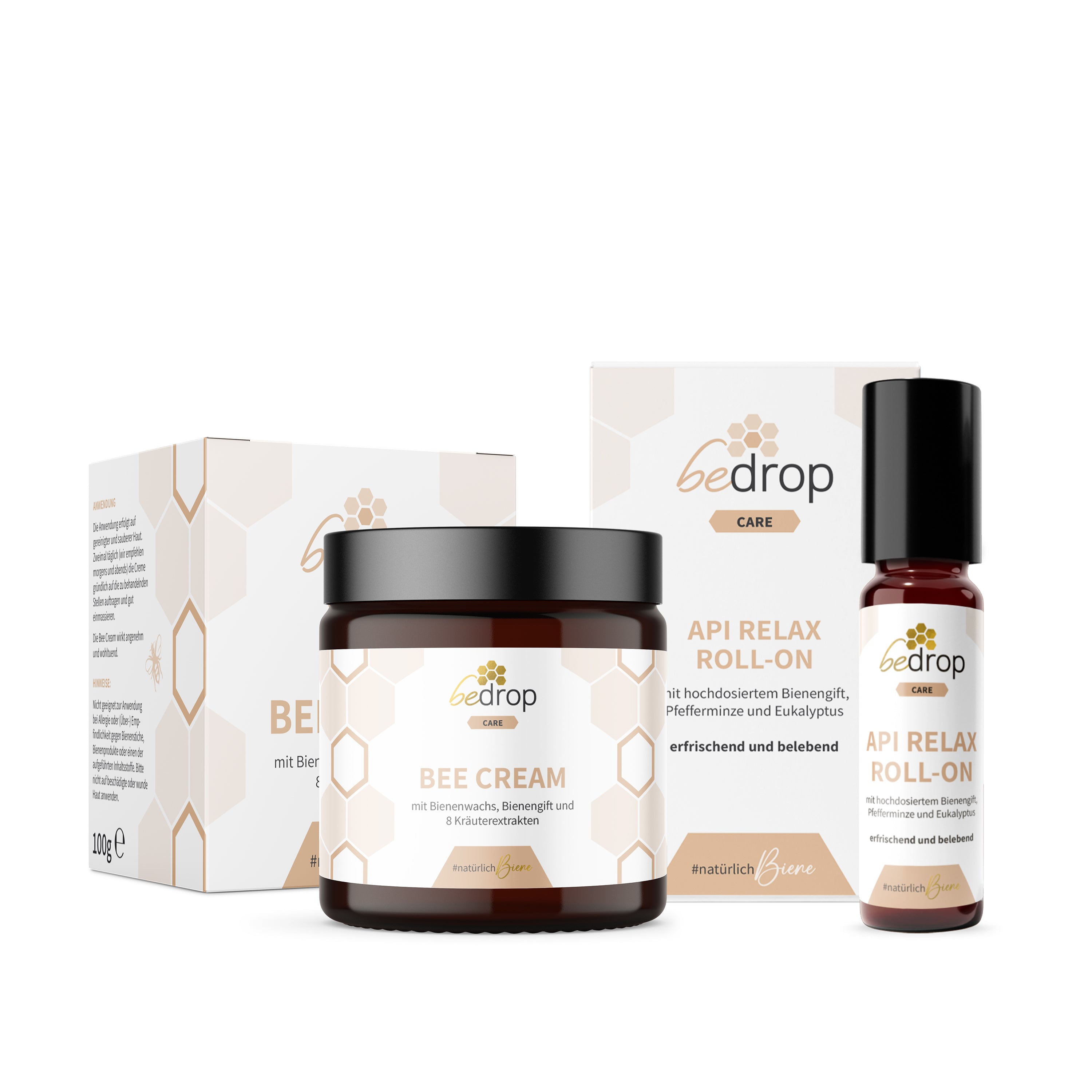 Bienengift Relax Set: Bee Cream + Api Relax Roll On für kühlende Entspannung