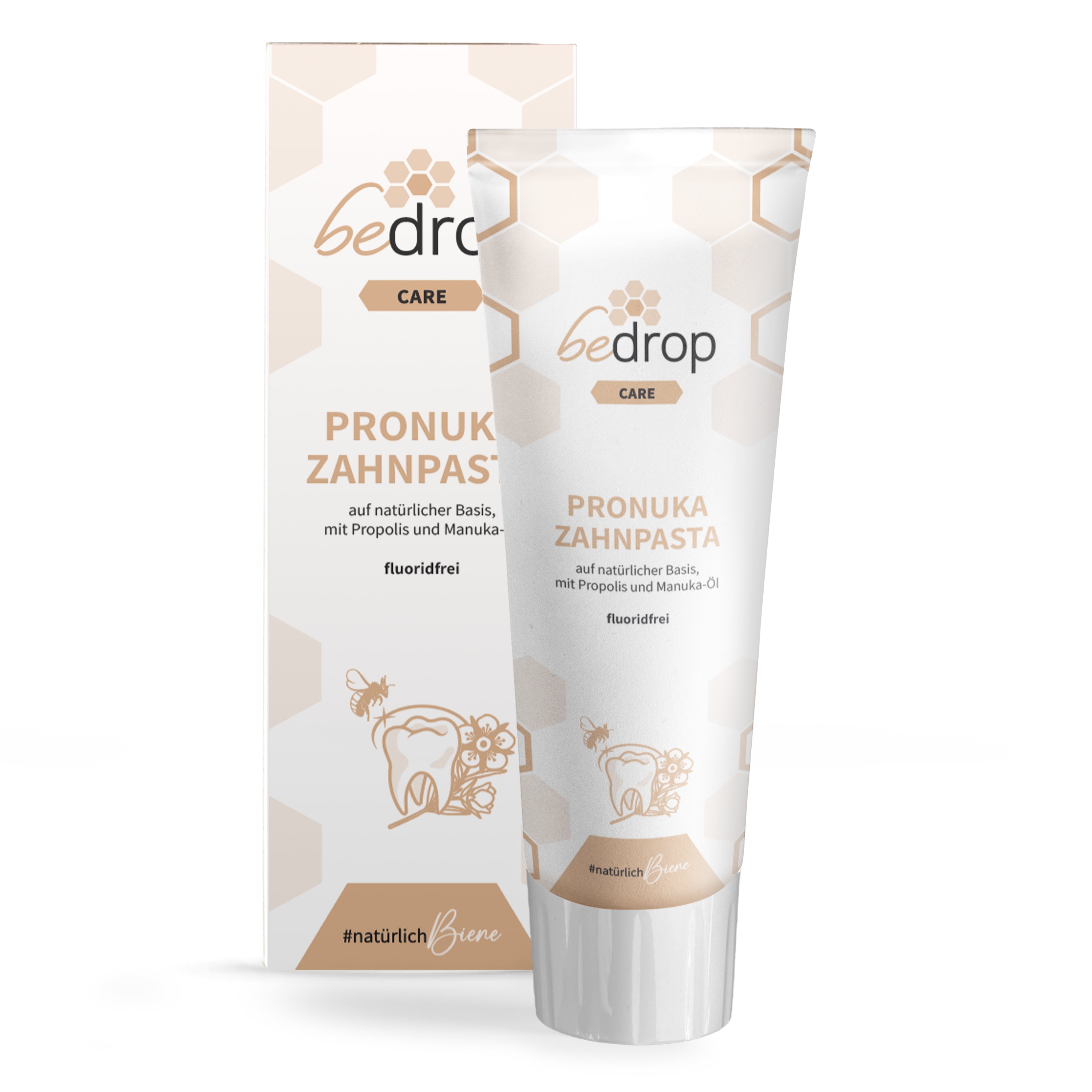 Pronuka Zahnpasta / Zahncreme mit Propolis & Manuka-Öl, fluoridfrei & natürlich - 75ml