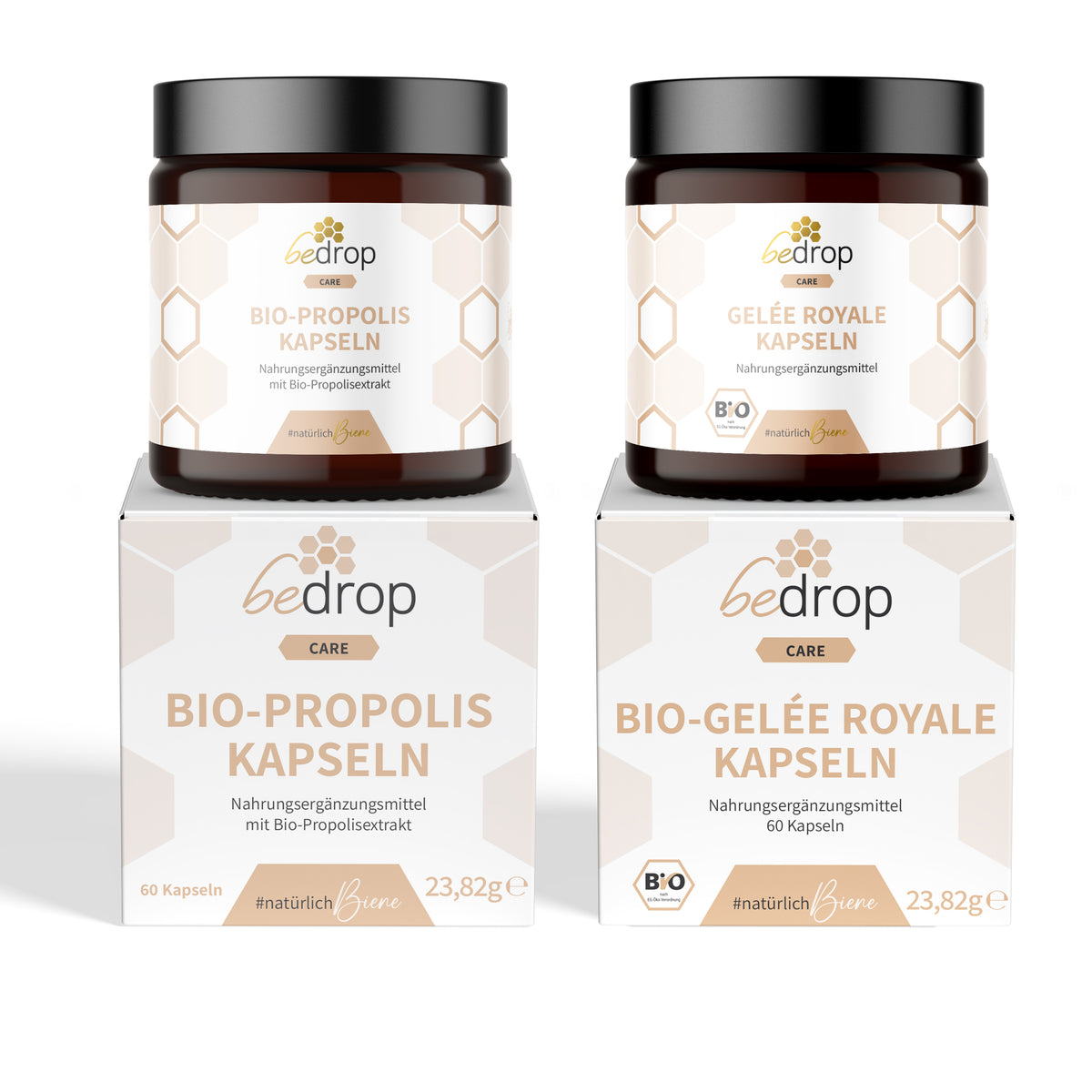 Propolis & Gelée Royale Kapseln im Set | 2x 60 Kapseln (100% Imker-Qualität)