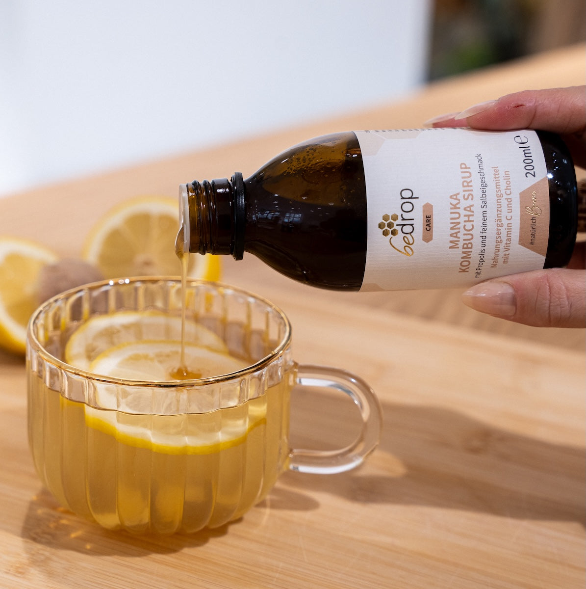 Vorteilsset: 3x Manuka Kombucha Sirup mit Propolis & feinem Salbeigeschmack - 3x 200ml